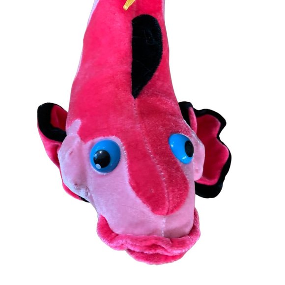 Classic Toy plush Pink Fish Stuffed Animal Toy 13 in Length - Picture 3 of 3
